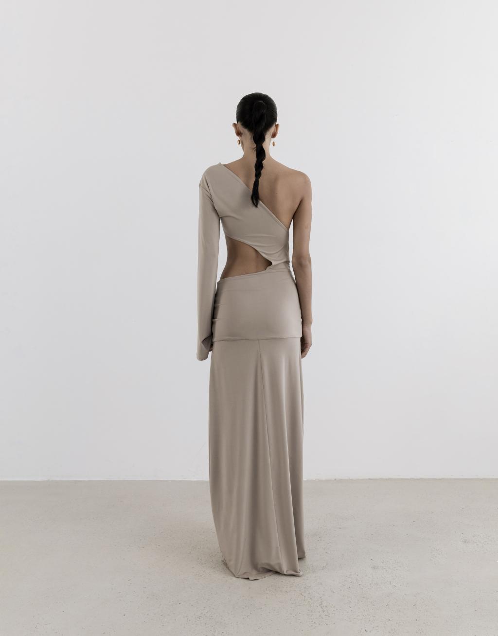 THE BRETELLES LONG DRESS