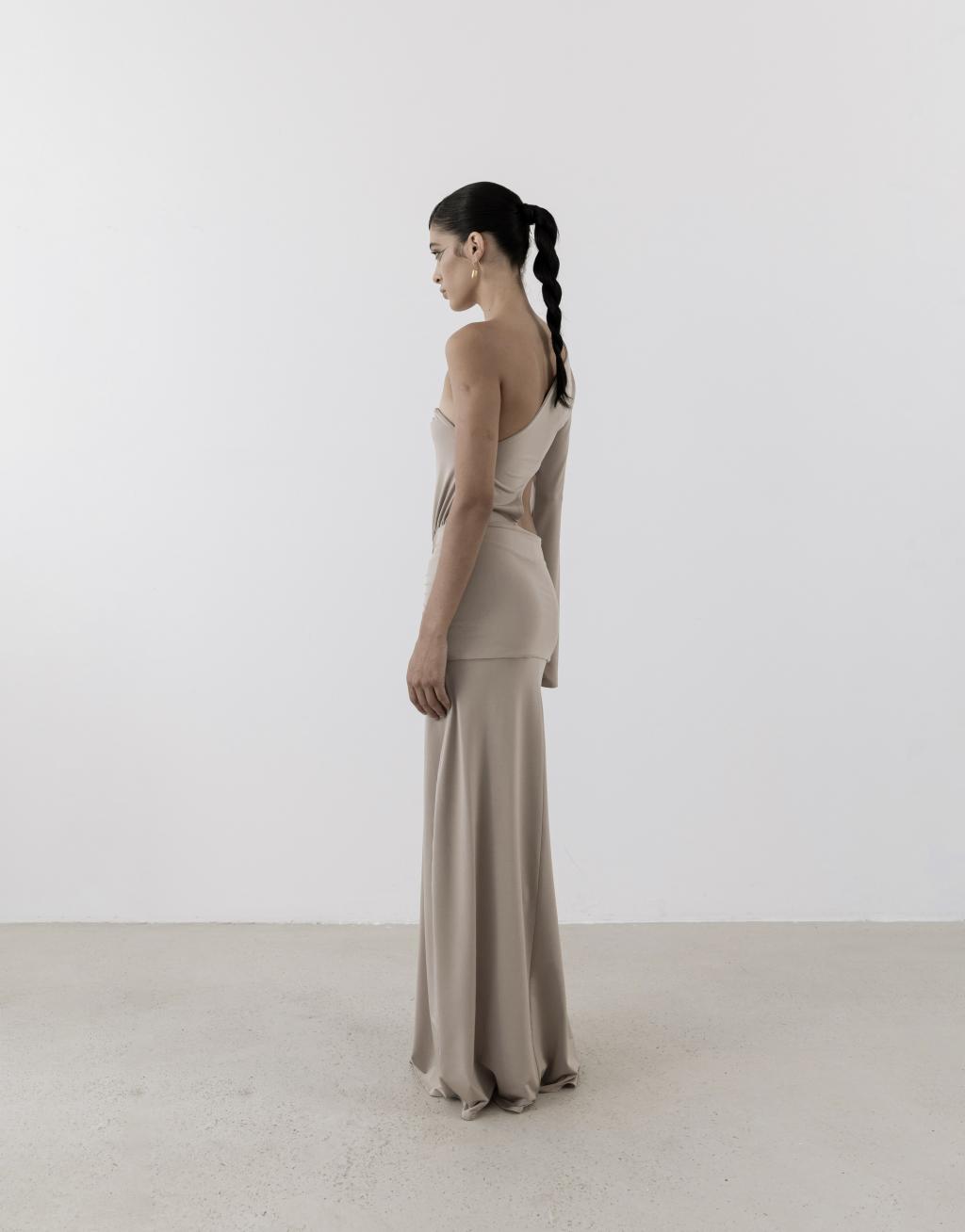 THE BRETELLES LONG DRESS